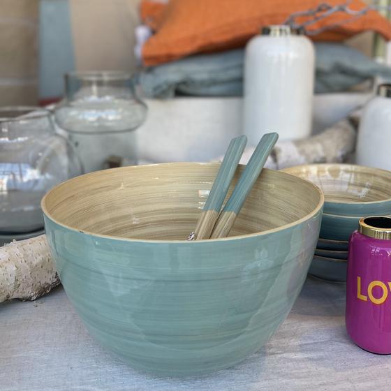 albert L. (punkt) Schüssel Salatschale 26cm x 16cm mint (ohne Deko)