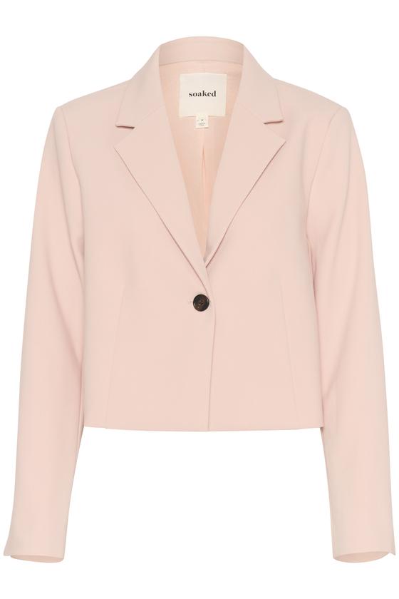 SOAKED IN LUXURY Cropped Blazer SLCorinne 30407631- puder