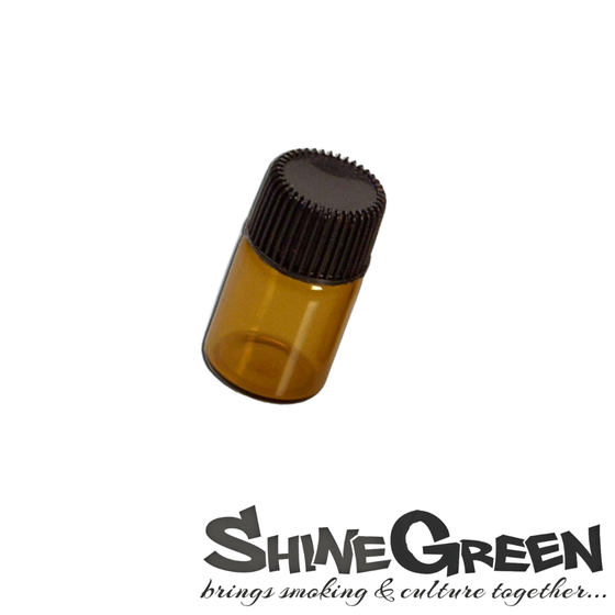 Fläschchen, Glas, Braun, 6ml