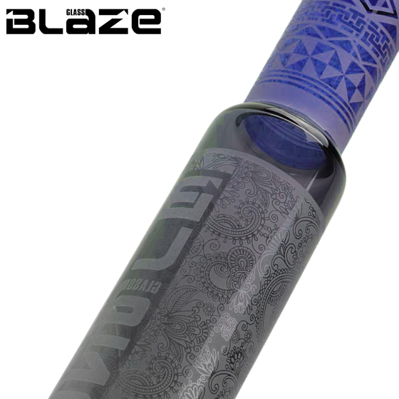 Glasbong, BLAZE®, Zylinder, Grau-Grün