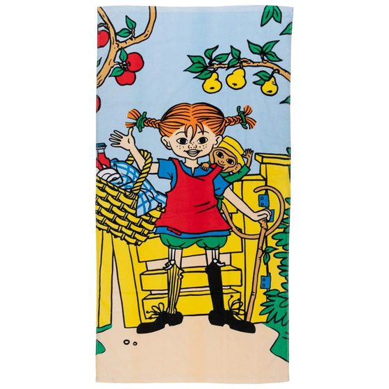 Badetuch "Pippi Langstrumpf", Baumwolle