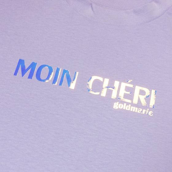 goldmarie MOIN CHÉRI Longshirt Heidi - lilac holographic mit Glanz