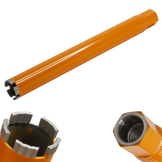 Diamant Trocken-Nass-Bohrkrone <br> Ø 42 mm - 202 mm <br> Nutzlänge 400 mm <br> inkl. Staubabsaugung M18 / 1 ¼" & Zentrierstange