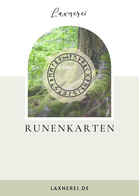 Runenkarten mit Papierrunen