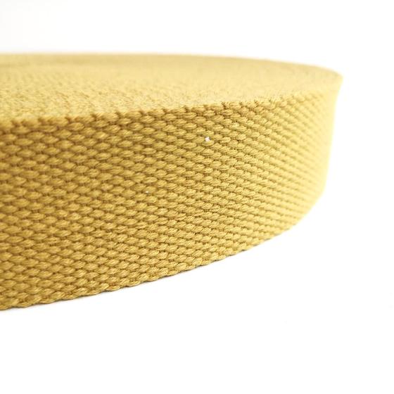 Gurtband Baumwolle 30mm – senfgelb