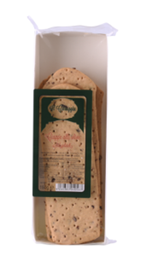 Salzgebäck mit schwarzen Oliven, 0,15 kg **
