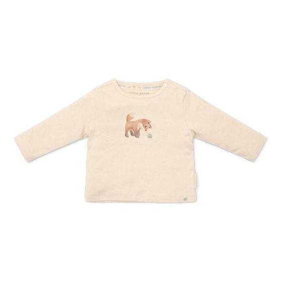 Little Dutch Langarmshirt Forest Friends Fuchs Sand