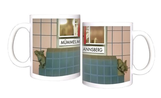 U-Bahn Kaffeebecher Kaffeetasse U-Bahnhof Mümmelmannsberg, Muemmelmannsberg, Hochbahn Linie U2, tom bäcker Geschenkidee Hamburg, Hansestadt, , #lieblingstasseLegienstraße, Merkenstraße, Steinfurther Allee, Billstedt