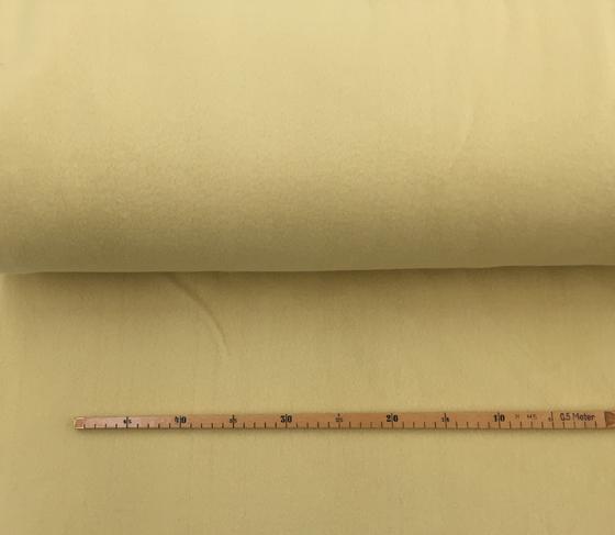 Baumwollfleece mattgelb