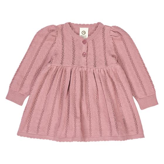 Müsli by Green Cotton Pointelle Strickkleid Nostalgia Rose