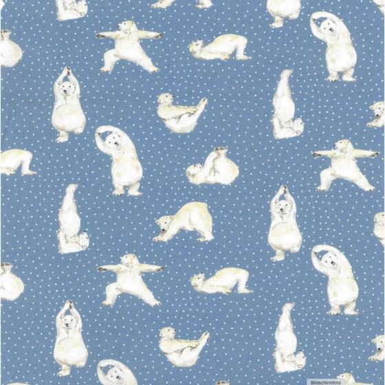 Baumwolle Polar friends Yoga Eisbär