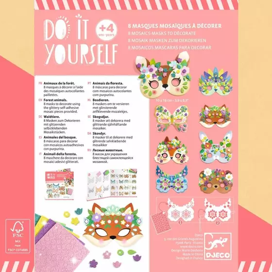 Djeco DIY Masken Tiere