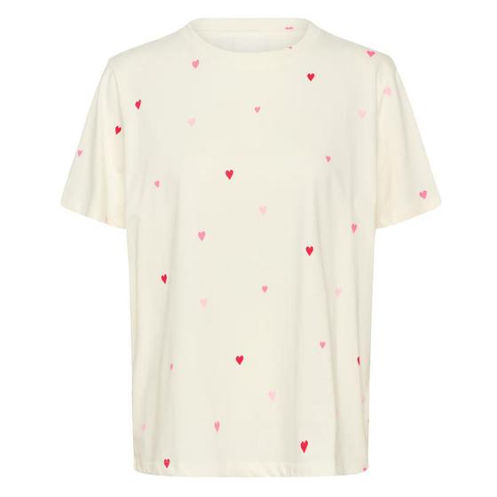 SAINT TROPEZ T-Shirt mit Herzen Johanna 30513937 - Multi Hearts - ice-pink 