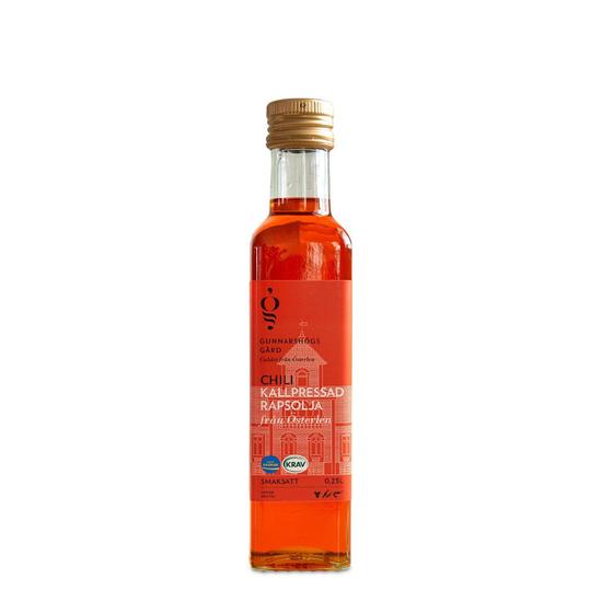 Gunnarshögs Bio-Rapsöl, kalt gepresst, Chili (250ml)