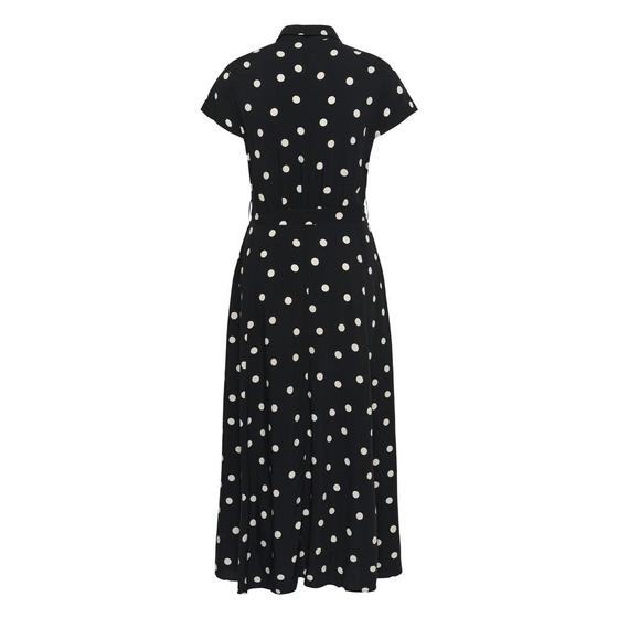 SOAKED Maxi Kleid gepunktet SLArjana 30404807 - schwarz-creme
