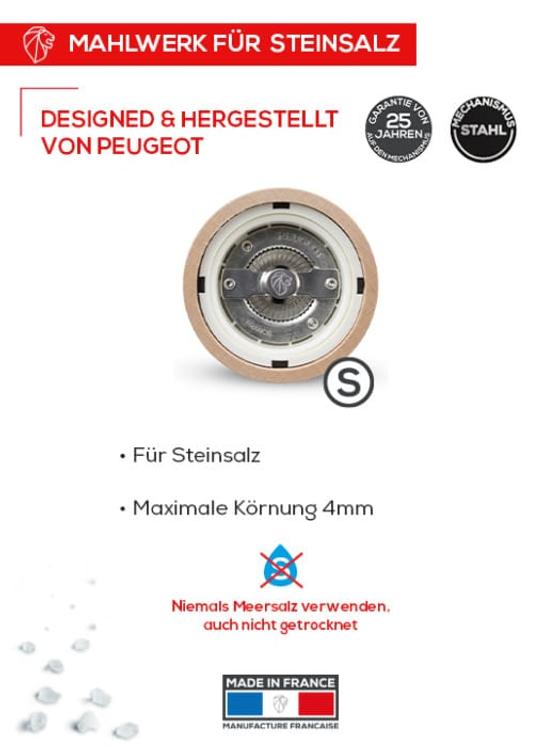 Peugeot Salz- oder Pfeffermühle, U Select lackiert, Perlgrau