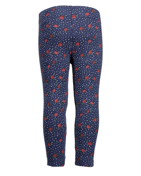 Sweatleggings "Rosen" mit moderner Seitennaht