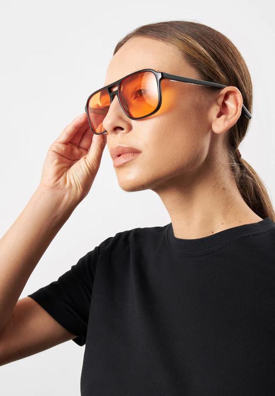 eco SHADES Sonnenbrille LAI - schwarz-orange - Unisex 