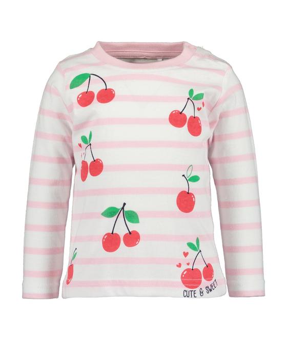Langarmshirt "Kirschen", reine Baumwolle