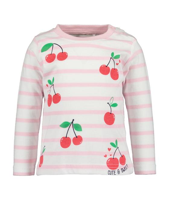 Langarmshirt "Kirschen", reine Baumwolle