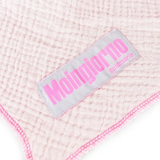 goldmarie Tuch MOINGIORNO - zweifarbig - Baumwolle - aqua-rosa