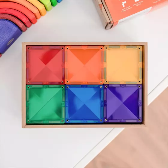 Connetix Magnetbausteine Rainbow Square Pack 42 Teile