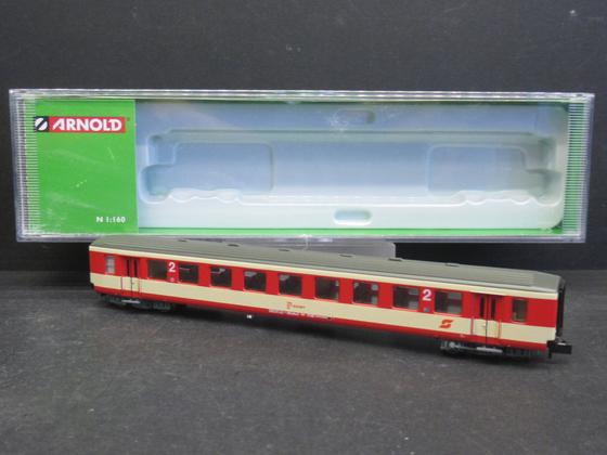 Arnold (Hornby) HN 4327 Personenwagen Schlierenwagen 2 Kl. ÖBB K2-Lackierung Spur N OVP