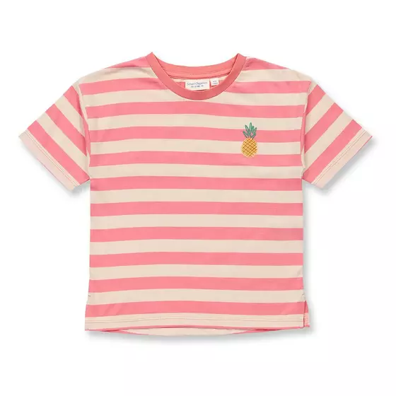 Sense Organics T-Shirt Sophie Pink Peach Stripes