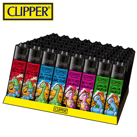 Feuerzeug, CLIPPER®, Dinos, Ganja Saurus