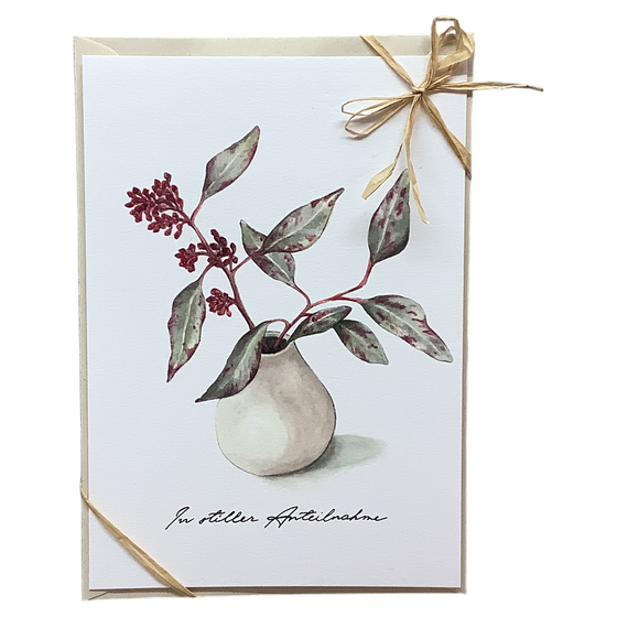 Postkarte mit Briefumschlag, "Eukalyptus“