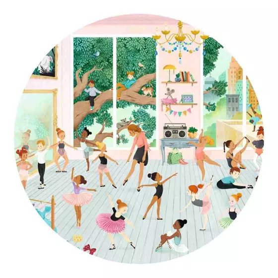 Djeco Puzzle Wimmelpuzzle Tanzschule 100 Teile