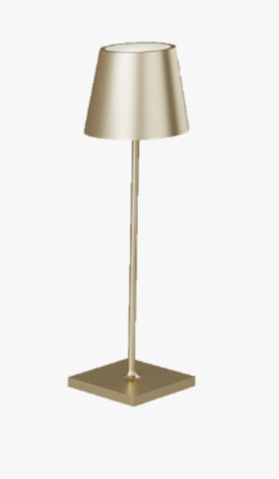 Lampe | Akku - LED Tischlampe Drink - gold