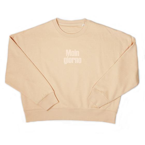 goldmarie Sweatshirt MOINGIORNO - peach mit Glitzer