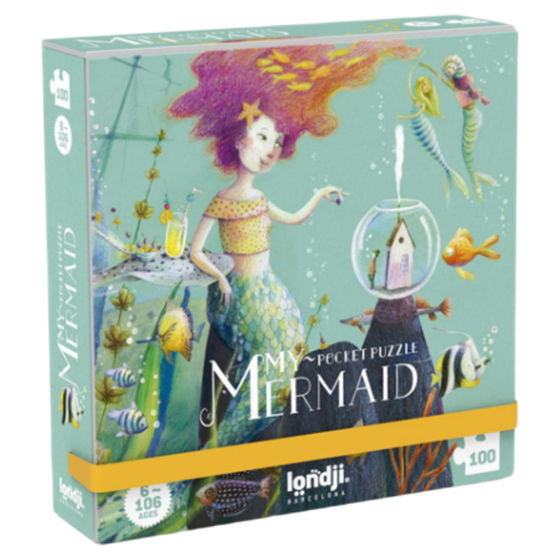Londji Pocketpuzzle Mermaid 100 Teile