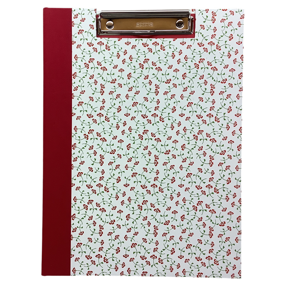 Klemmbrett - Blümchen, Italienisches Letterpress 