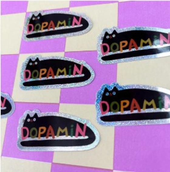 Sticker Dopamin von Slinga Illustration