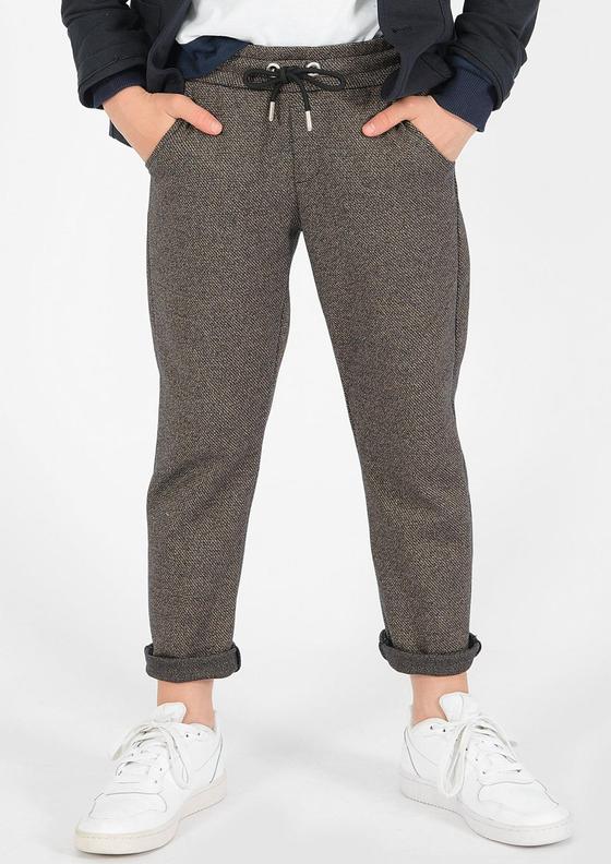 Jogg-Pants "Pepper & Salt" mit Gummibund, grau-meliert