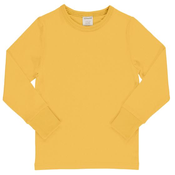 Langarmshirt "Solid Yellow", Biobaumwolle, GOTS-zertifiziert