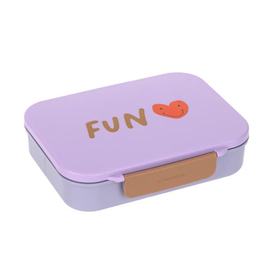 Lässig Kinder Brotdose - Bento Lunchbox Little Gang Herz Lila