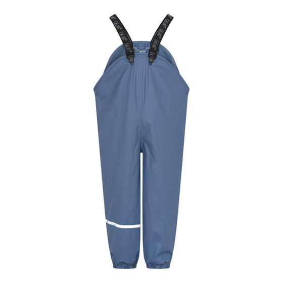 Regenhose mit Fleecefutter, mit Latz, china blue