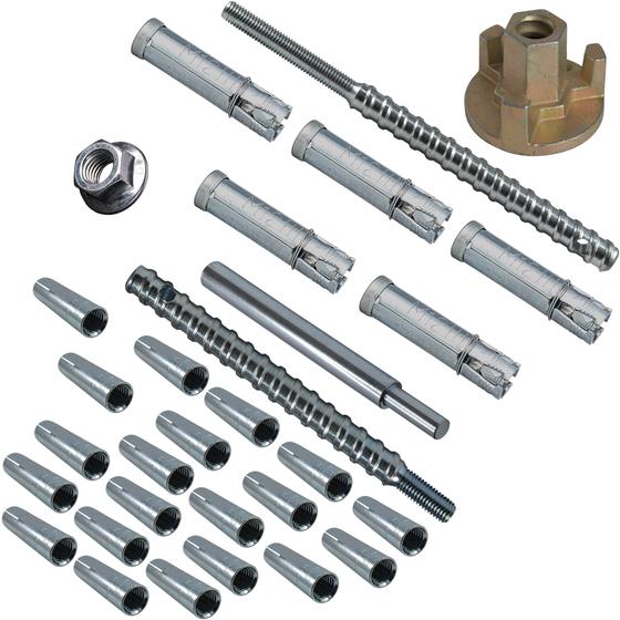 Beton & Mauerwerk <br> Befestigungsset 30-teilig <br> für Kernbohrständer