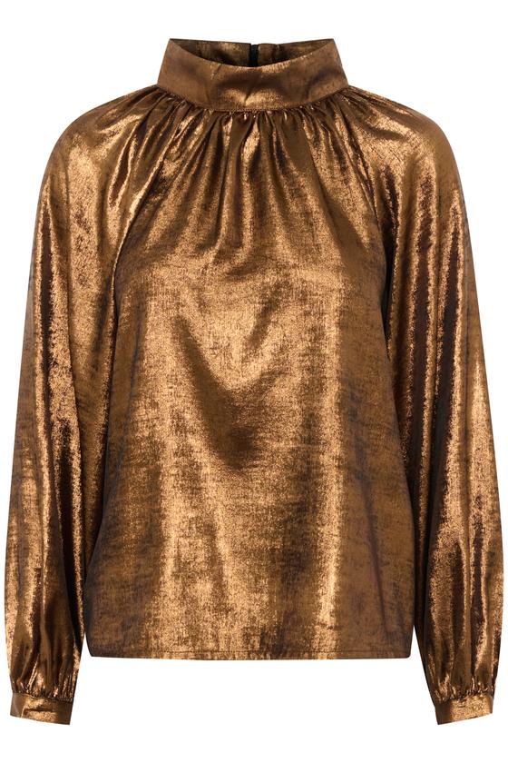 SOAKED Bluse SLElvie Ronya 30408175 - kupfer mit Schimmer