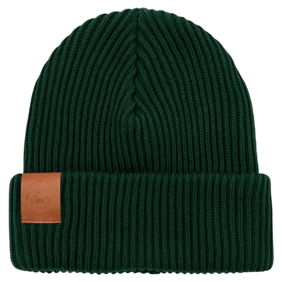 Hat warm thick, bottle green 100% Biobaumwolle