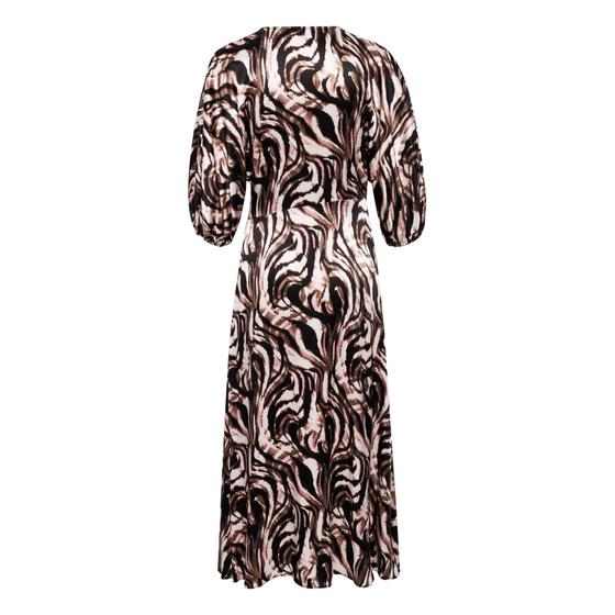 SOAKED IN LUXURY Kleid SLLeighton Evita 30407028 - kaffee-schwarz-rose 