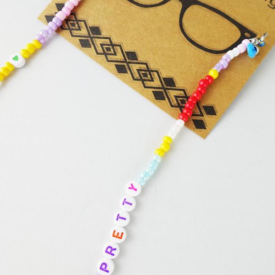 goldmarie Brillenband PRETTY & HERZ - bunt