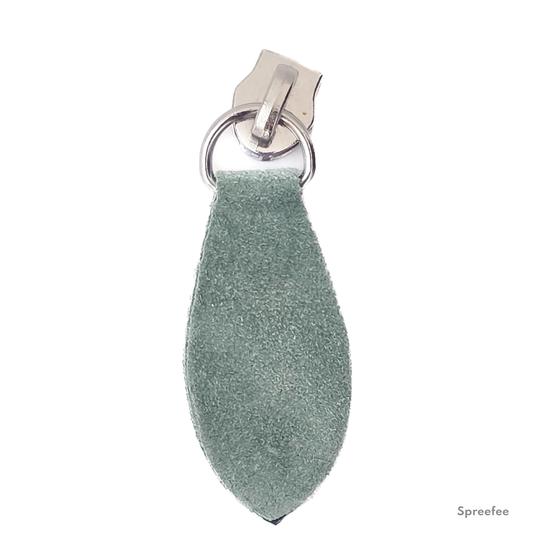 Design Leder-Zipper verschiedene Formen  - mint