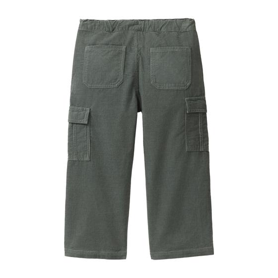 People wear Organic Feinkord Hose Gefüttert Eukalyptus 
