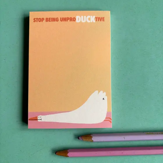 Abreißblock UnproDuckTive von Slinga Illustration