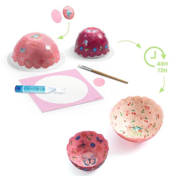 Djeco Schalen Basteln Rosa