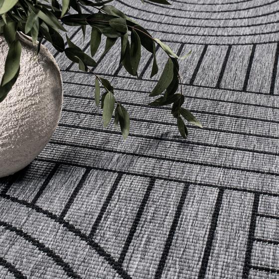 DUO Rug wendbarer Teppich antrazit grau